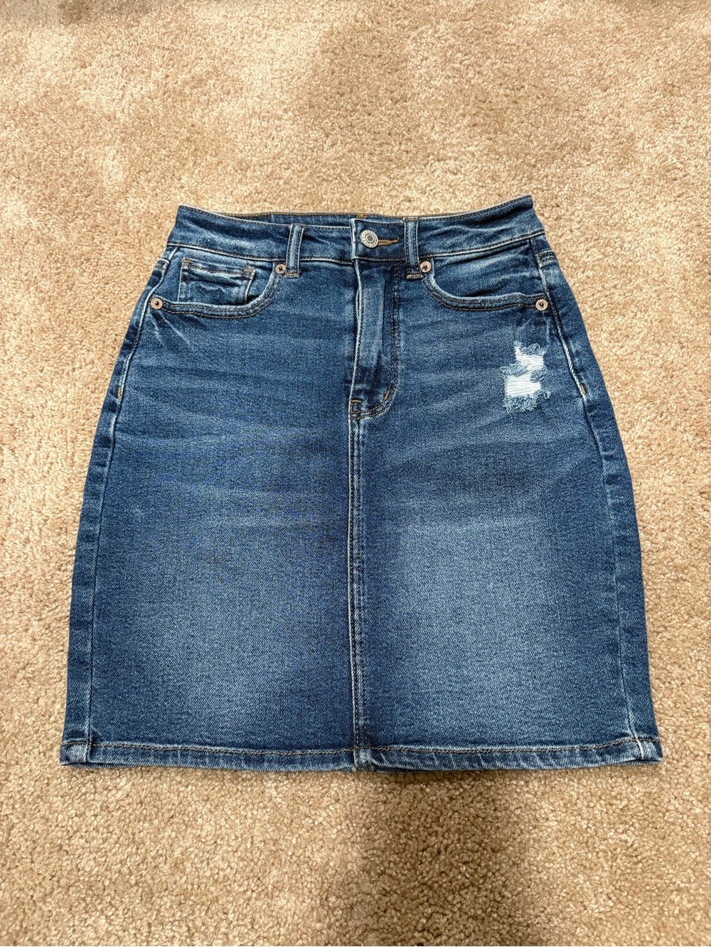 American Eagle Outfitters Blue Denim Pencil Skirt